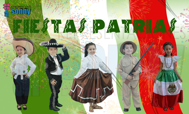 Catalogo de disfraces infantiles para las fiestas patrias de la revolucin mexicana