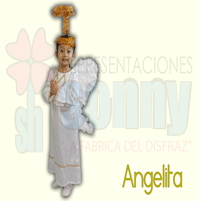 disfraz infantil de angelita, disfraz infantil de angelita