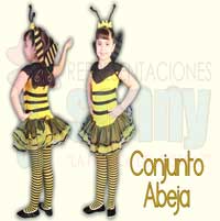 disfraz infantil de conjunto abeja, disfraz infantil de conjunto abeja